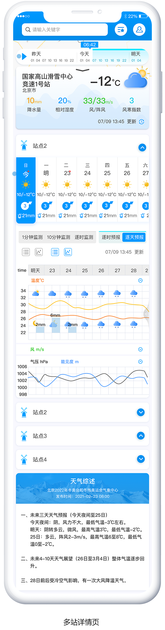 冬奧智慧氣象APP交互設(shè)計(jì)和視覺(jué)設(shè)計(jì)